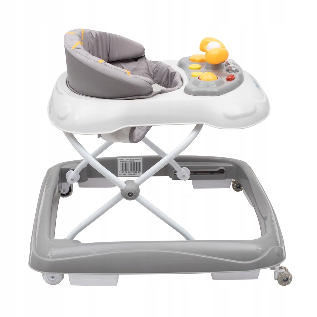 Chodzik dziecięcy z kierownicą i silikonowymi kółkami Baby Mix 39121 Marka Baby Mix