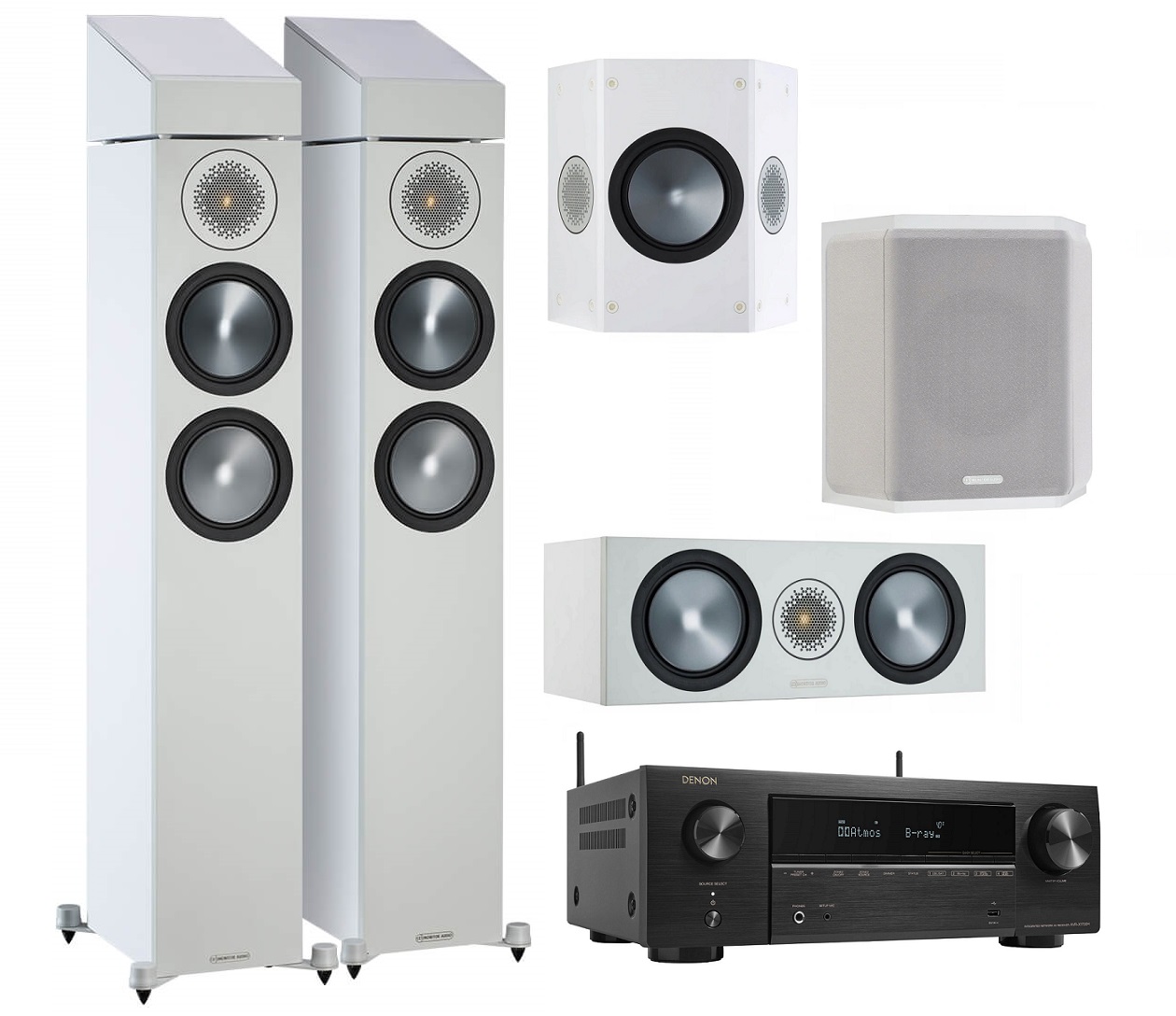 MONITOR BRONZE 6G KINO 7.0 ATMOS DENON AVR-X1700H