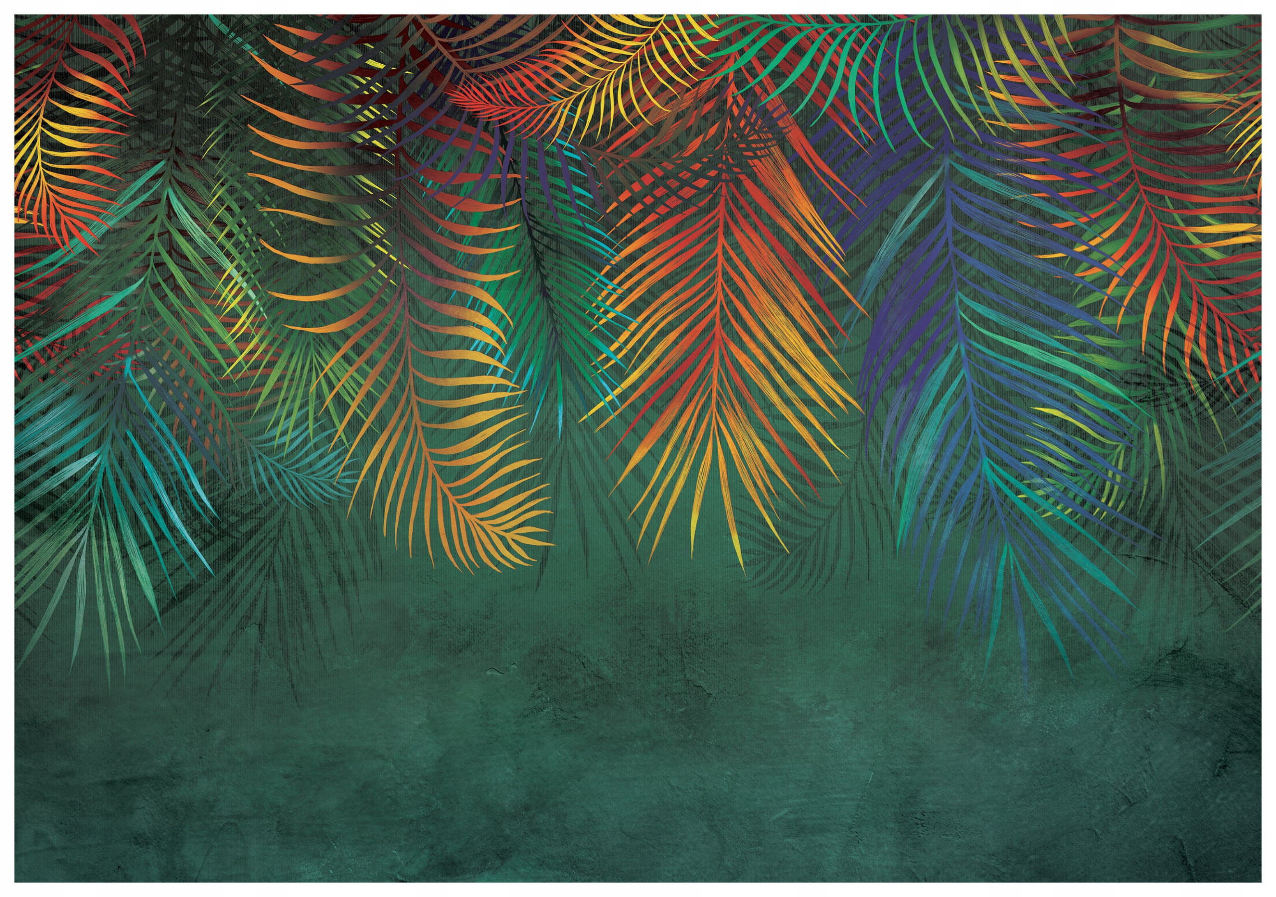 Fototapeta Tropické listy vinylová 254x184 Rajský interiérový design lepidlo