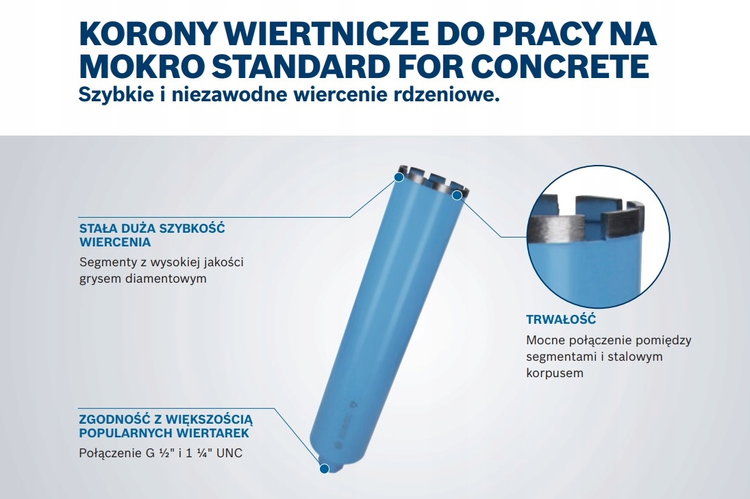 BOSCH KORONA DIAMENTOWA 82 mm 1 1/4'' Marka Bosch