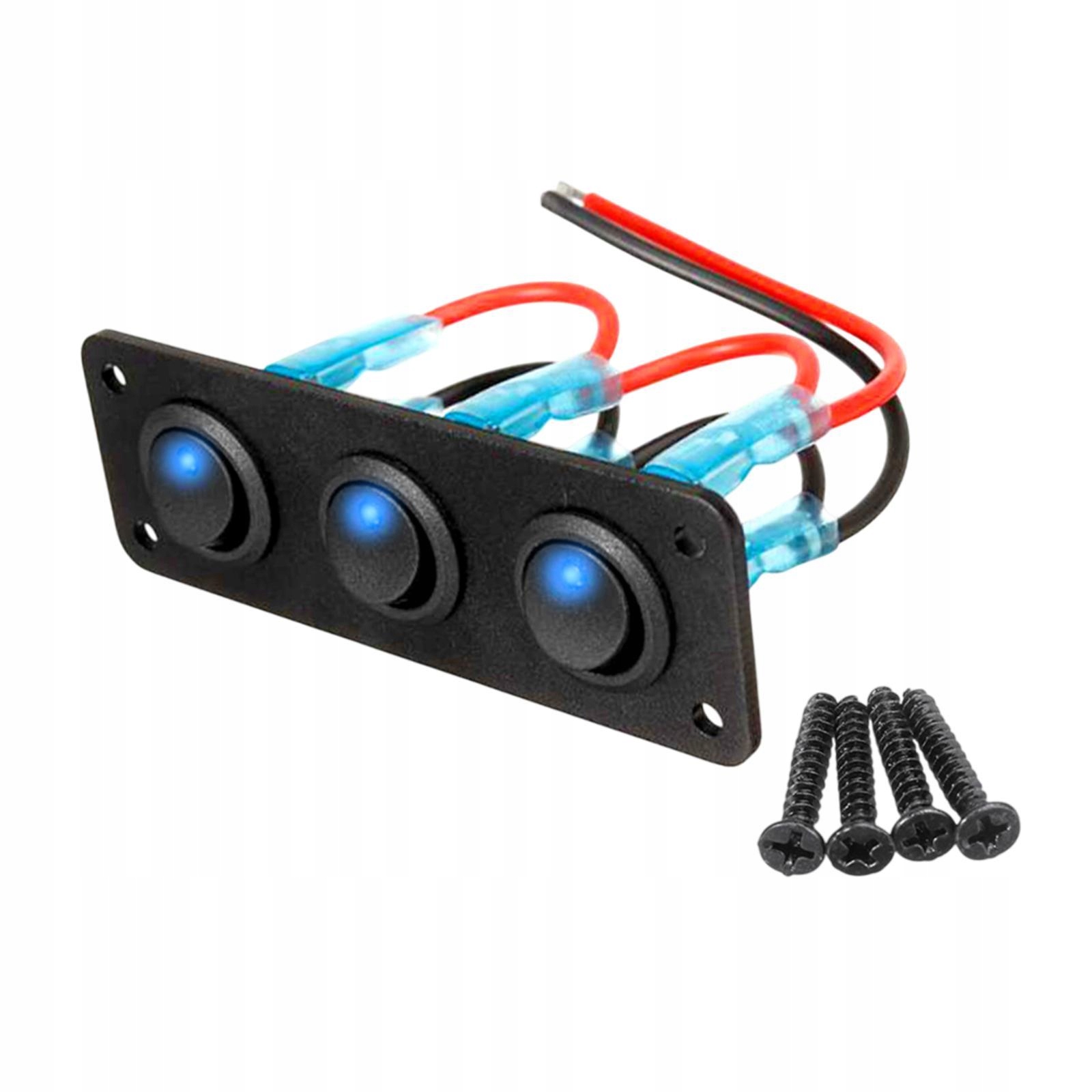 Panel przełączników kołyskowych samochodu Rocker Toggle Control Panel przełączników na Off C