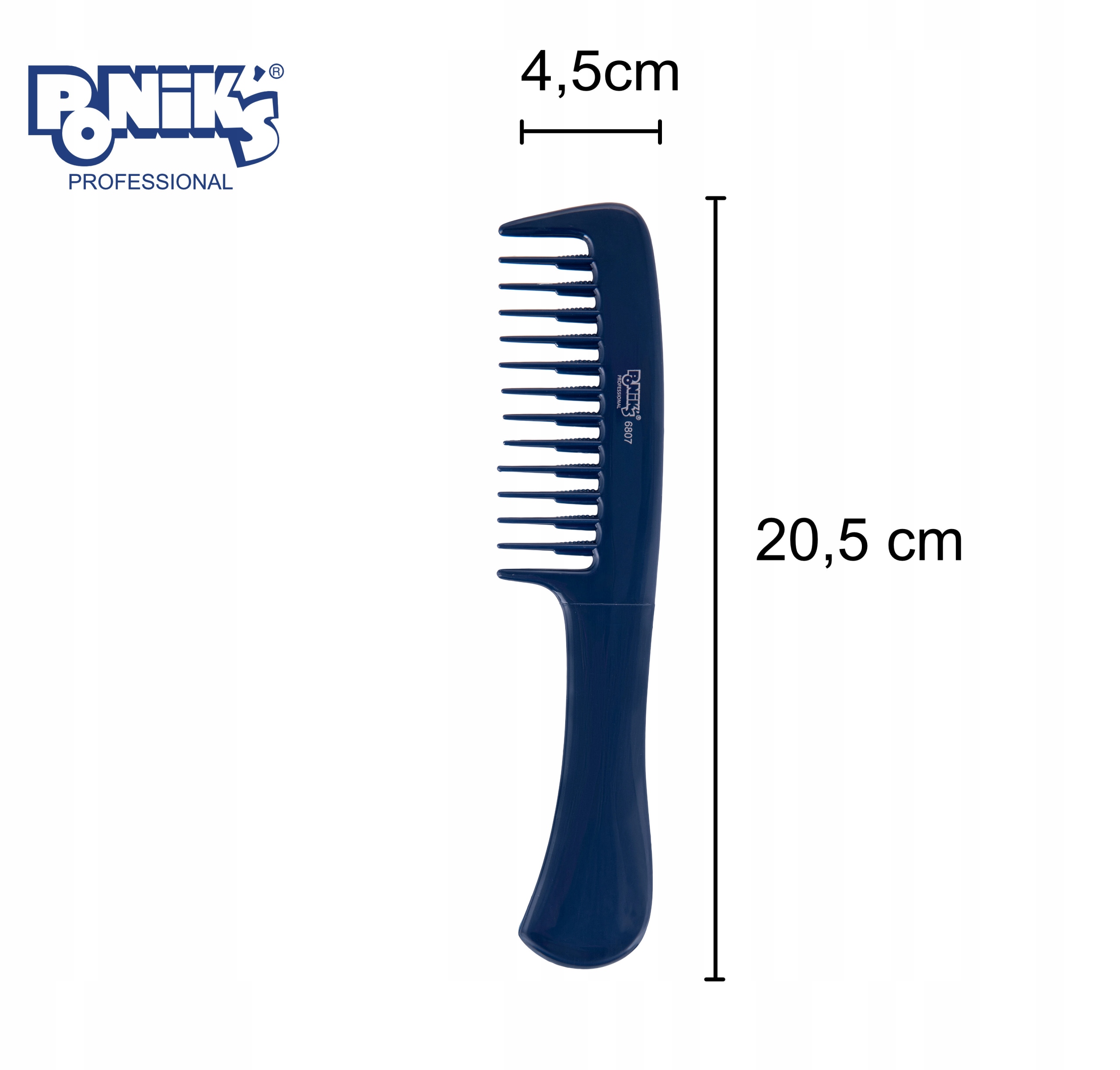 Grzebień Do Rozczesywania Włosów Z Rączką SZEROKI ROZSTAW ZĘBÓW Rodzaj do czesania do modelowania do strzyżenia