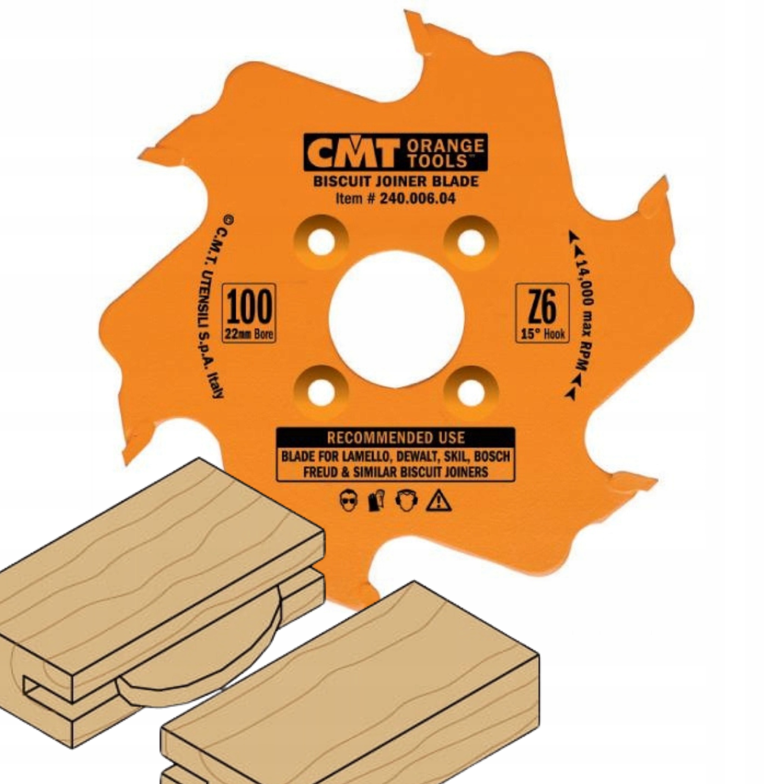 Frez Do Lameli Lamelek Lamello D100x3,96 d22 Z6 H Cmt 240.006.04