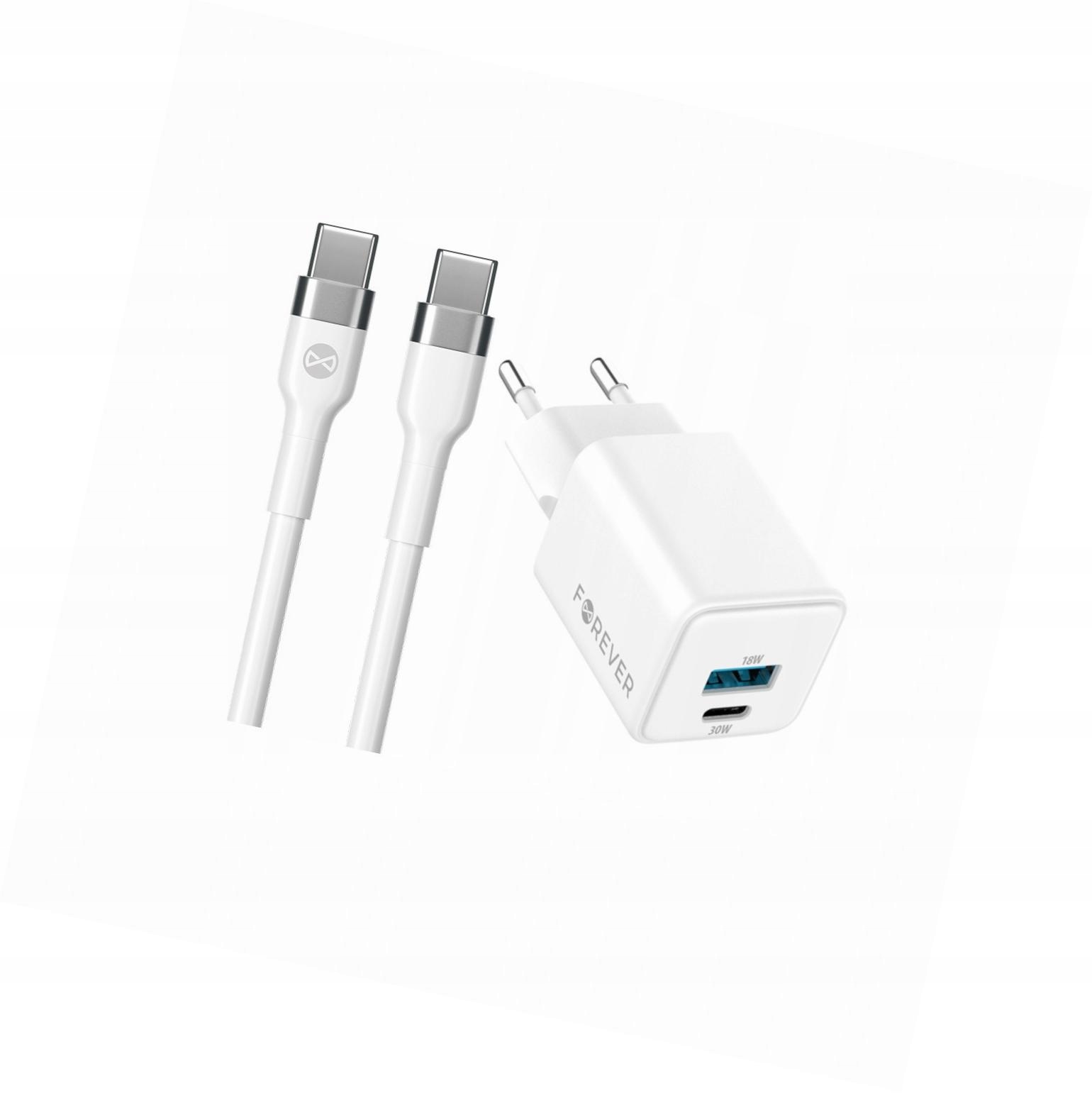 Szybka ładowarka GaN 30W Usb i Usb-c z kablem do Motorola Moto G31