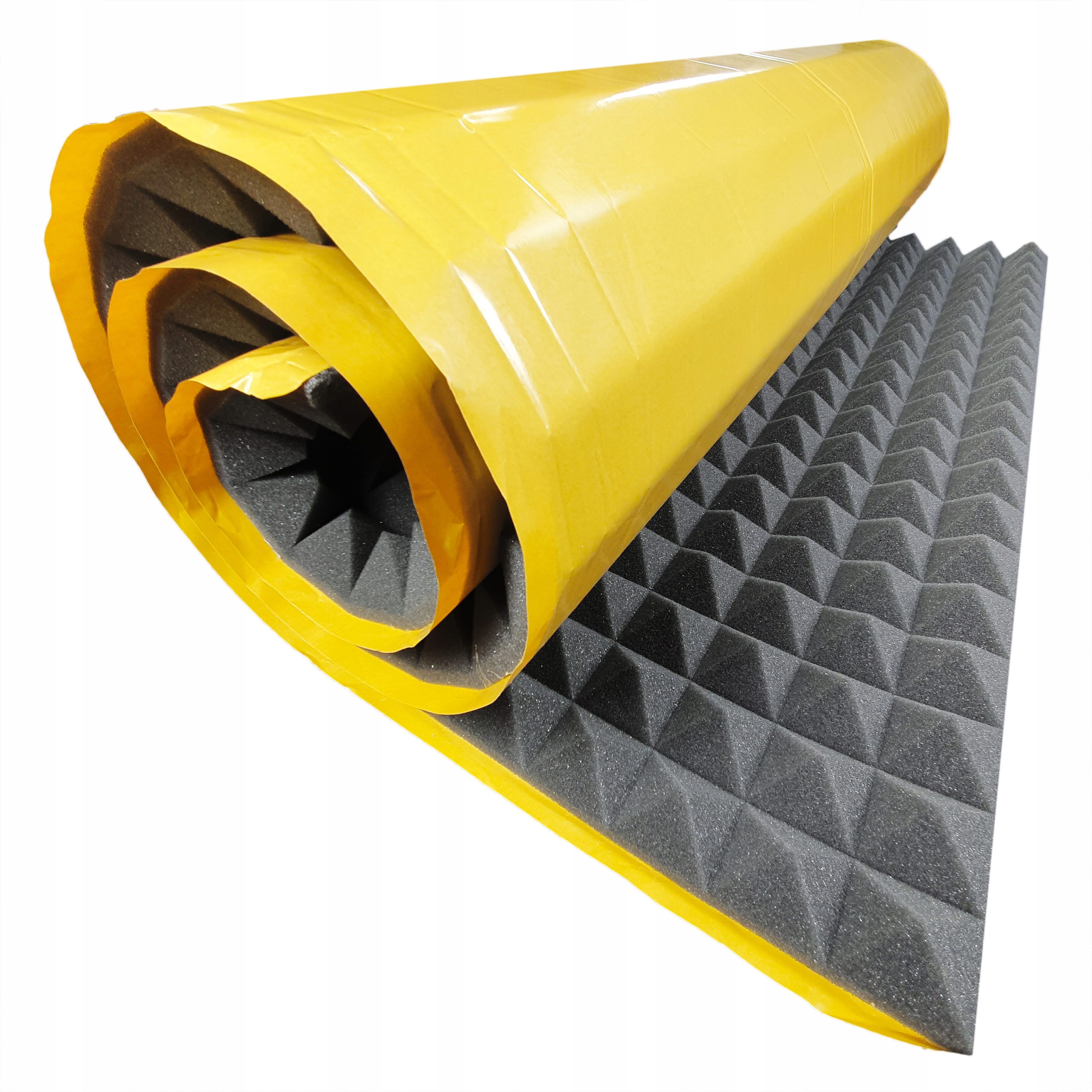 Akustická Pěna Samolepicí Pyramida 4 cm Odhlučňovací Podložka 100 x 200 cm