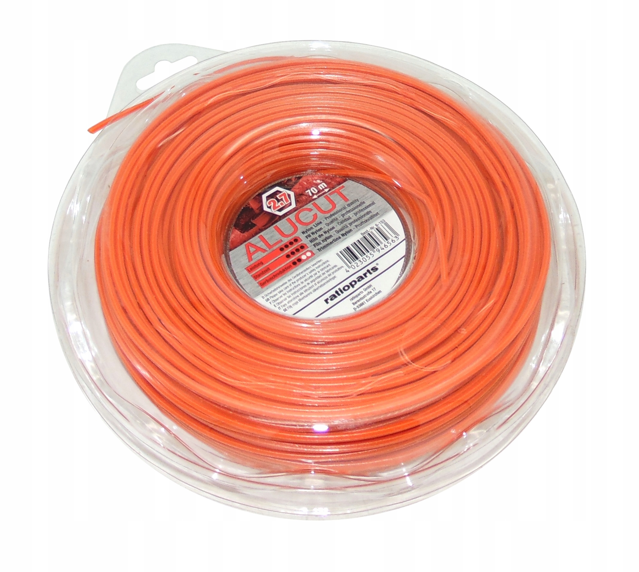 

Żyłka Tnąca Do Kosy Alucut Ratioparts 2,7 mm x 70m