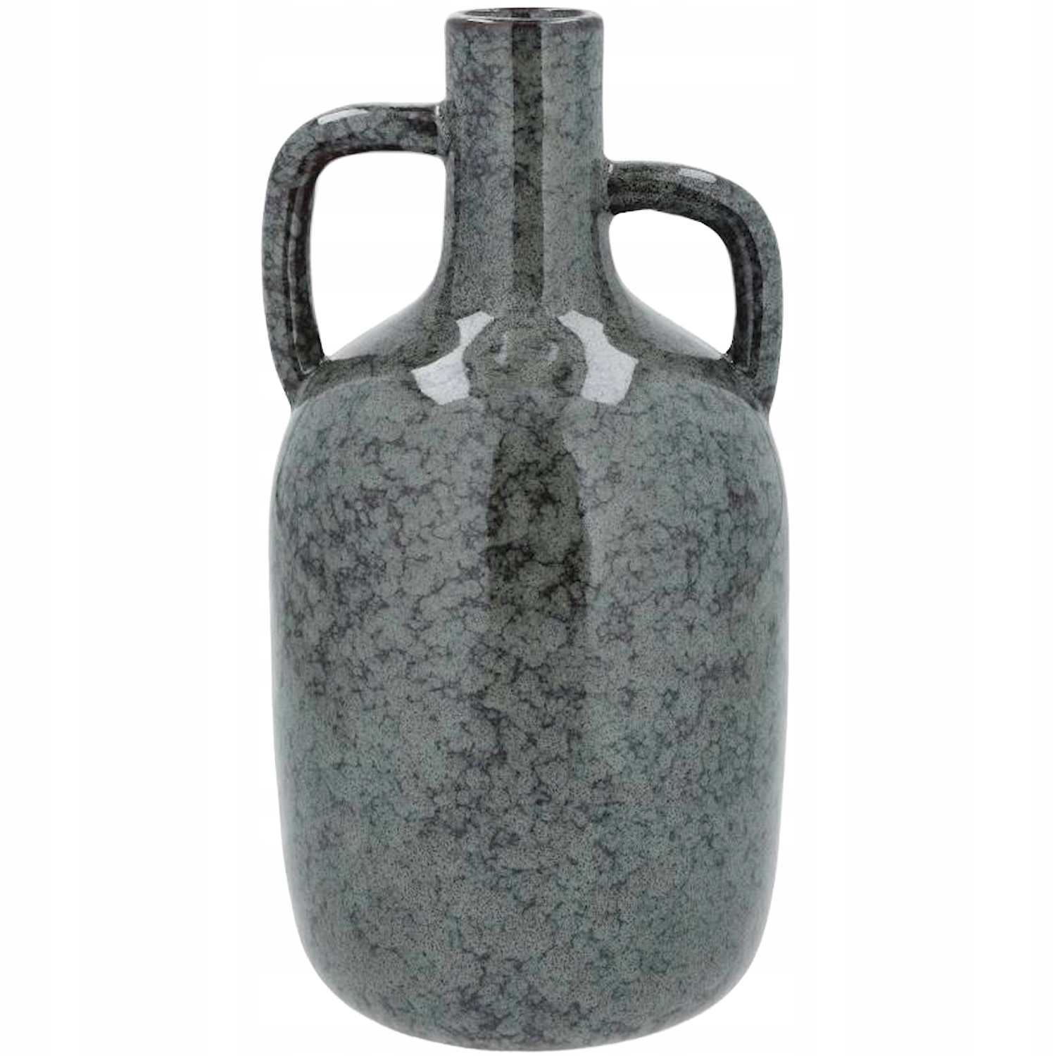 Váza Vysoká Keramická Modrá Láhev Moderní Na Jeden Květ 30 cm