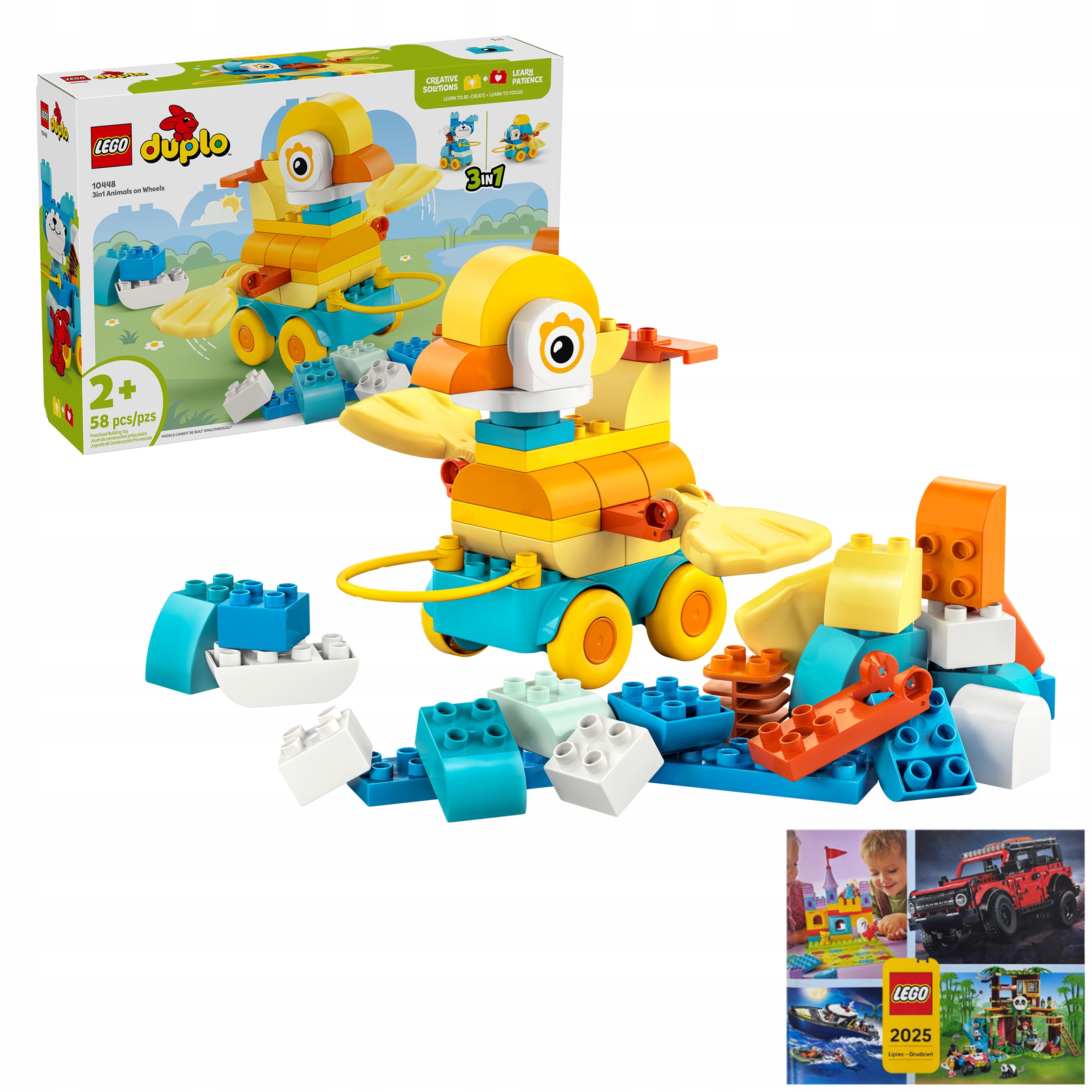 Lego Duplo 10448 3v1 Zvířátka na kolečkách