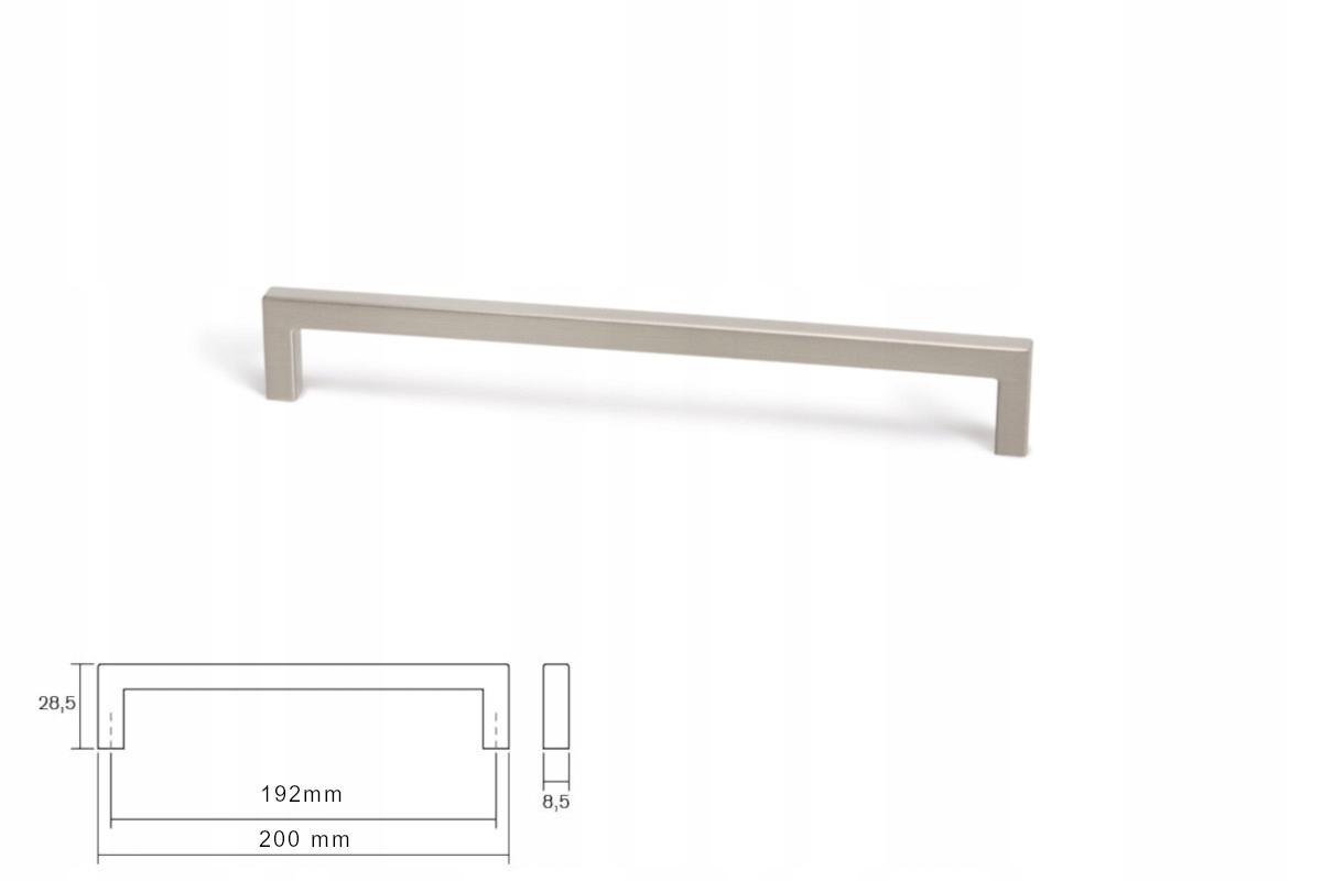 

Uchwyt meblowy Viefe 0056 U 192mm stal inox