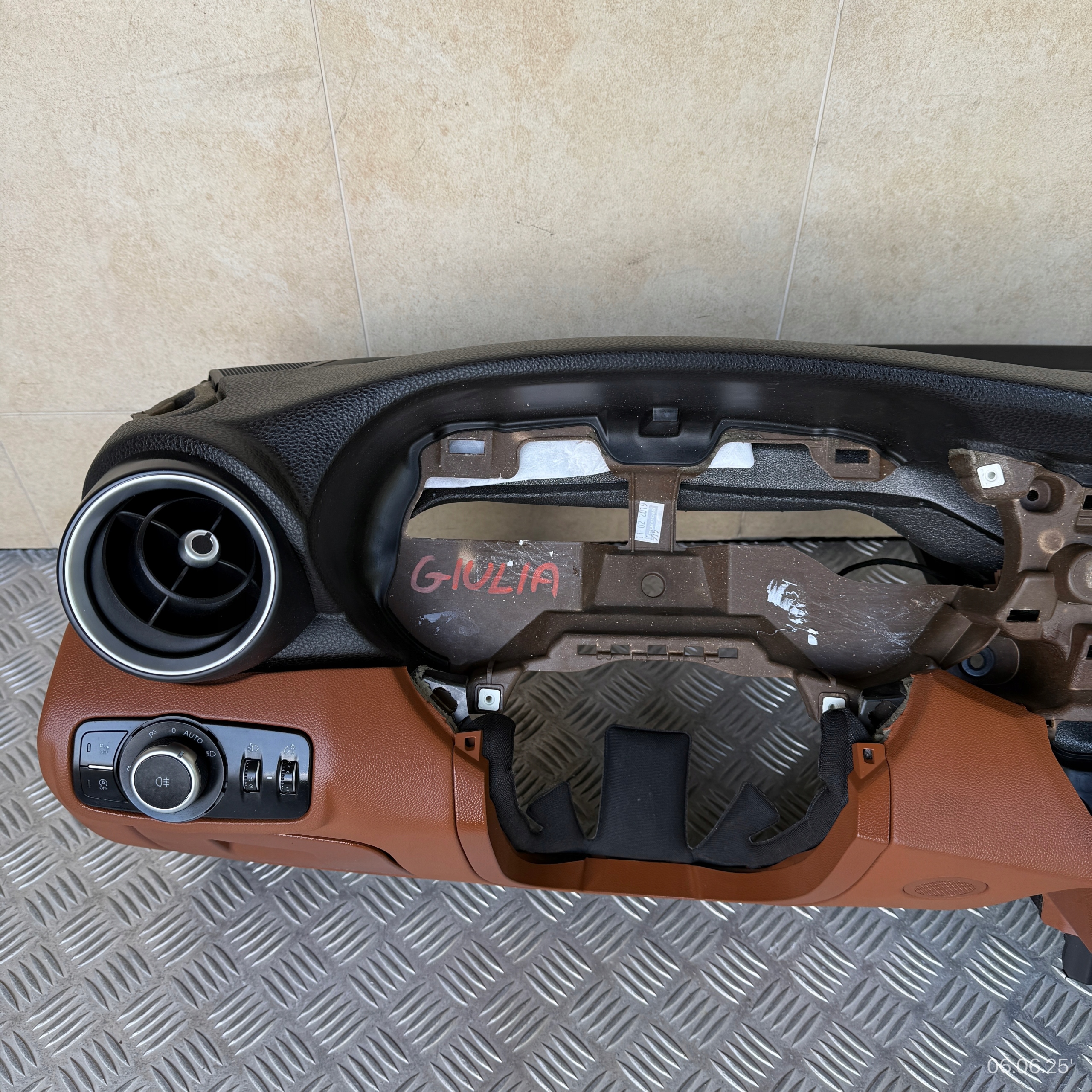 dashboard complete airbag console tension belts cockpit ALFA ROMEO GIULIA 2018 ROK