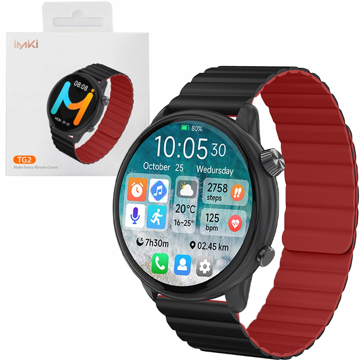 Chytré Hodinky Imiki TG2 s Amoled displejem 1,43" Smart hodinky pro hovory a Běhání