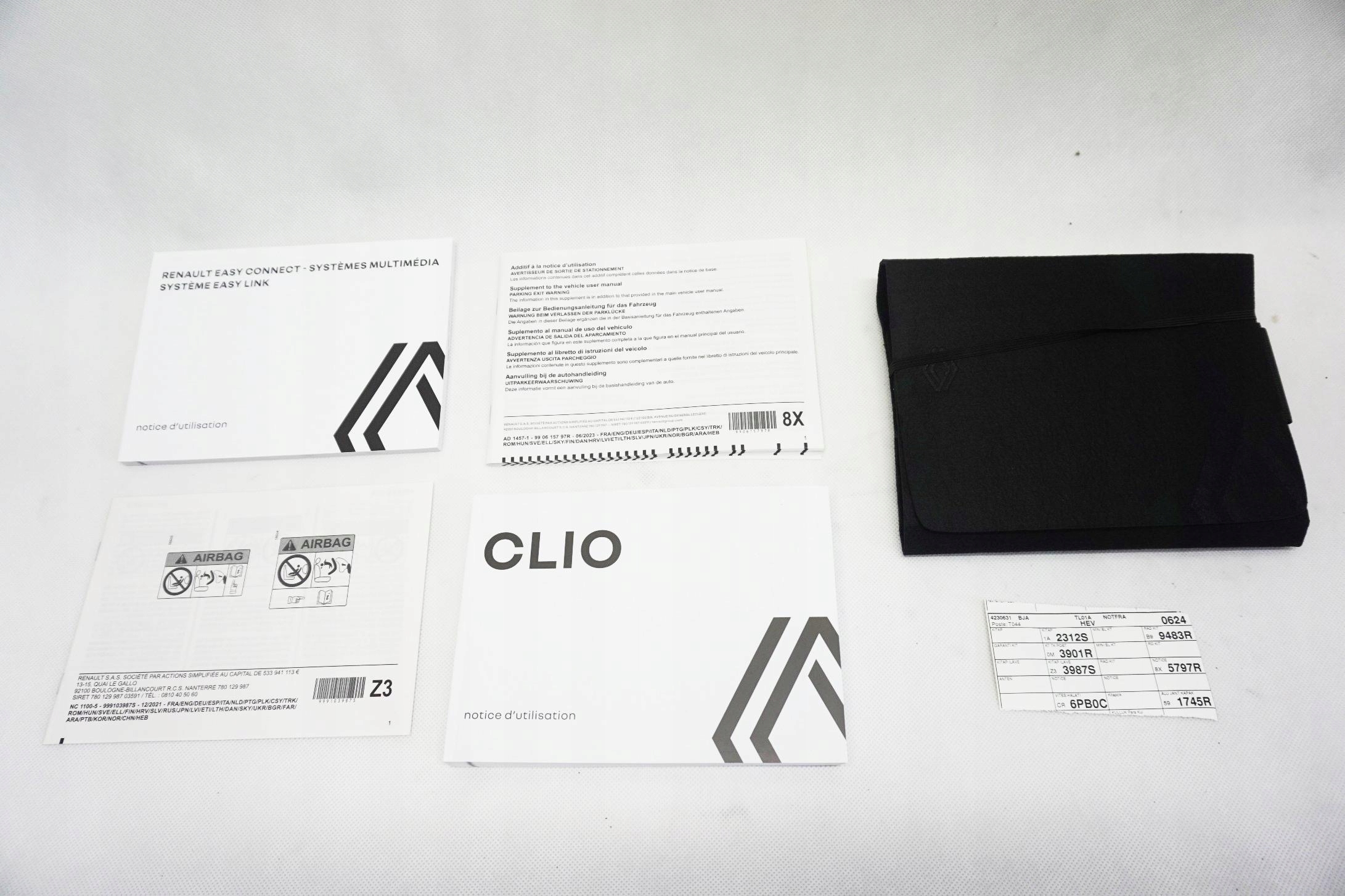 KSIĄŻKA SERWISOWA RENAULT CLIO V 5 LIFT 1.0TCE