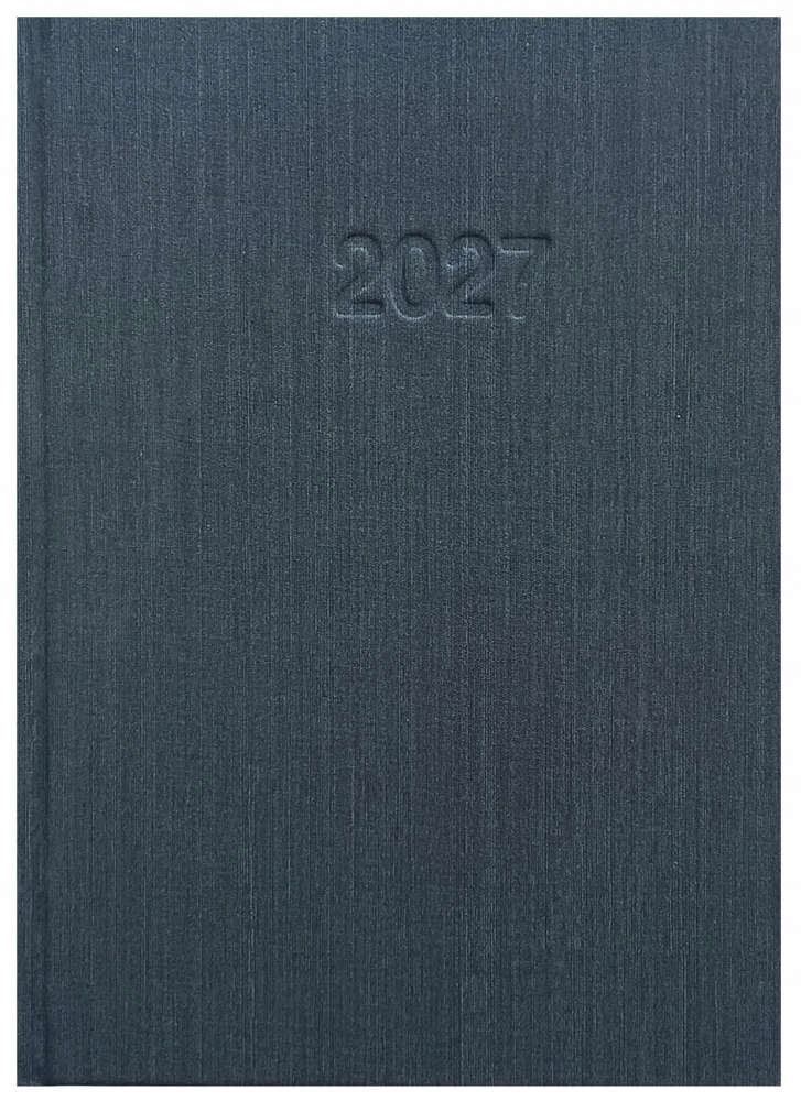Kalendarz 2027 A5 Info mat grafitowy