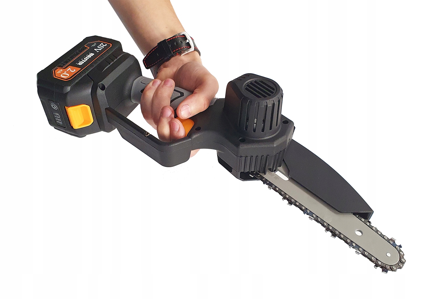 AKUMULATOROWA PILARKA PIŁA ŁAŃCUCHOWA DO DRZEWA 2XAKU WALIZKA ZESTAW XXL Zasilanie akumulatorowe