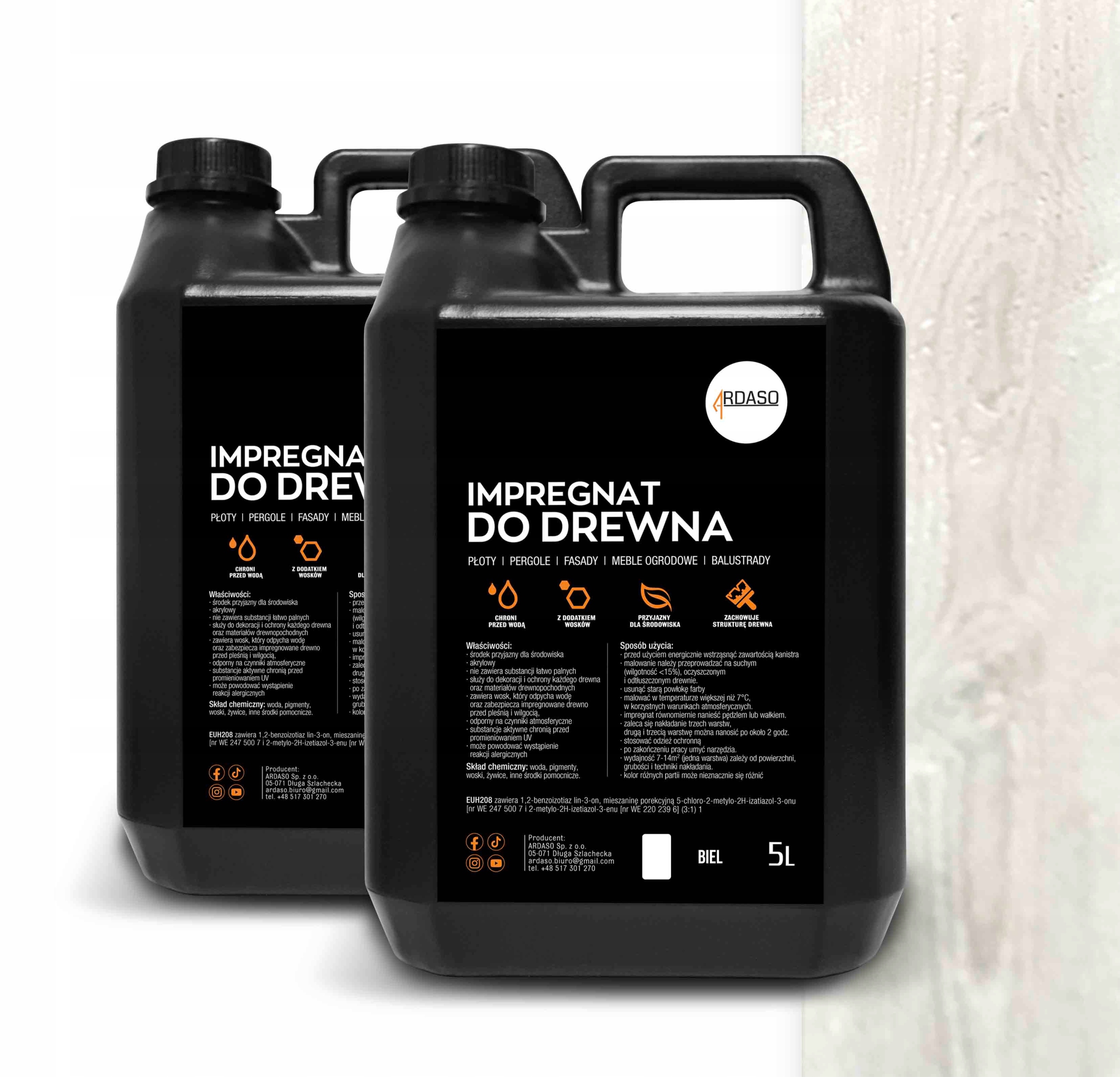 Impregnat barva na dřevo Bílá 10 l