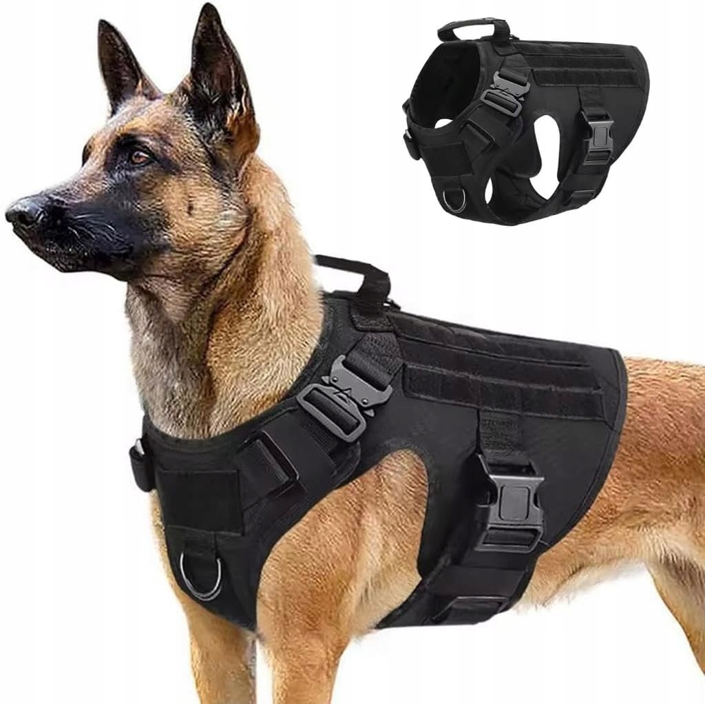 Profesionální Taktické Postroje Pro Psa, Odolný Postroj S Úchopem XL