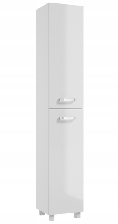 Stojanový koupelnový sloupek bílý 170 x 30 cm, módní a praktický