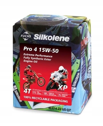 Motorový olej Silkolene Pro 4 15W50 Xp Cuba 4L