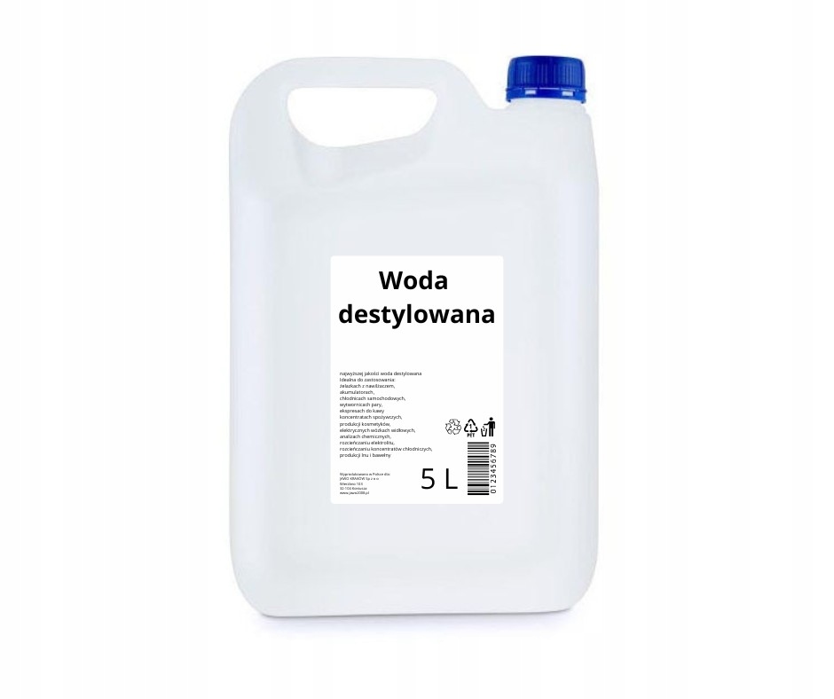 Woda Destylowana 5 L JAWO KRAKÓW