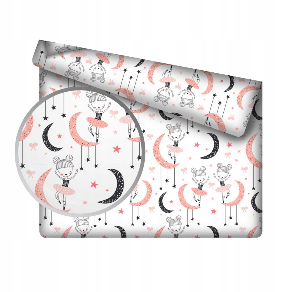 

Prześcieradło 90x180 materiałowe bawełna 436los