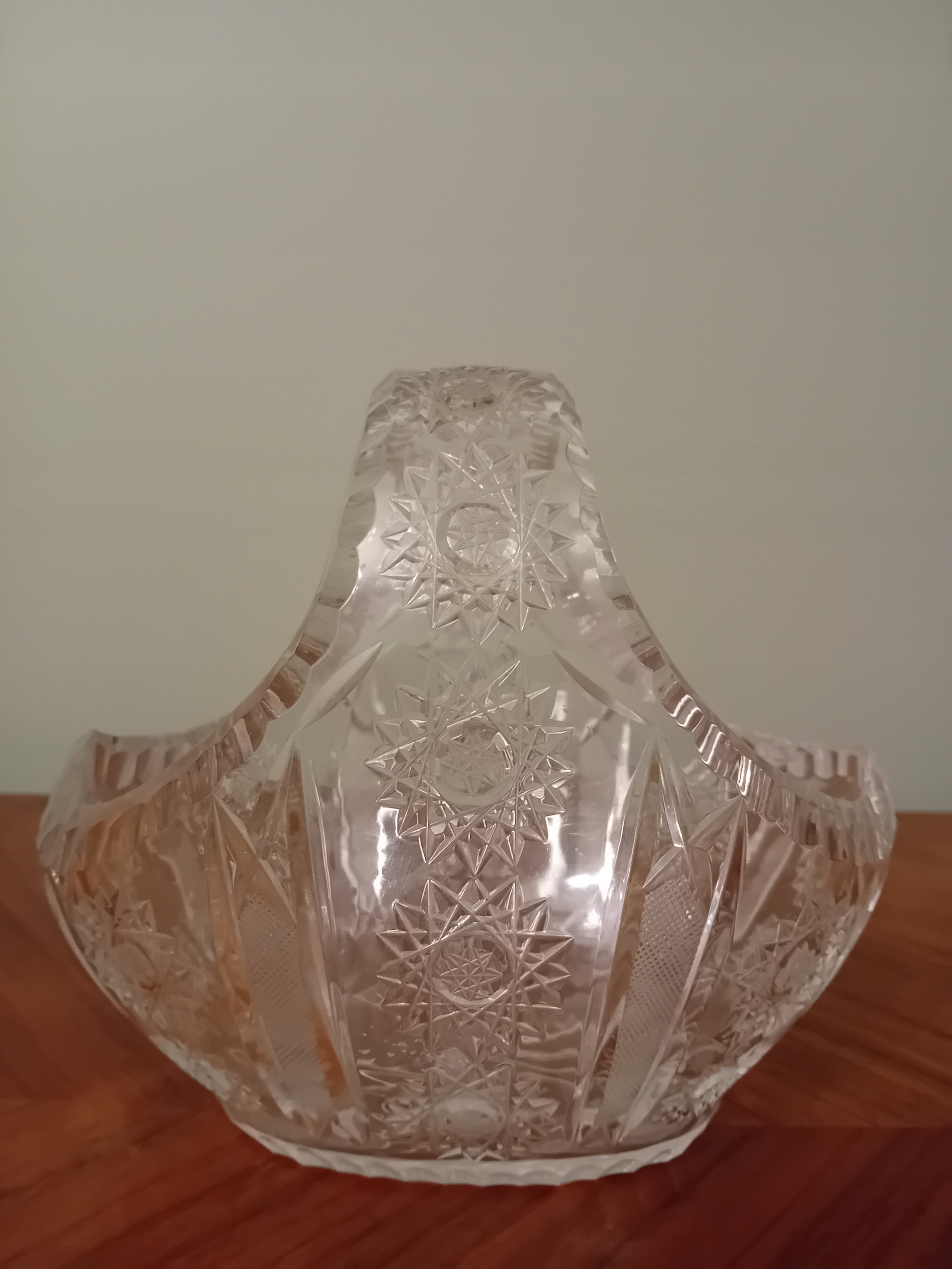 KRYSZTAŁOWY KOSZYCZEK PRL , Huta SZKŁA ,,Julia ''