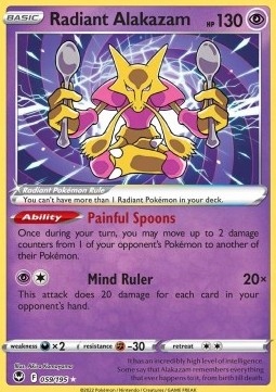 Pokemon TCG Psychic - Radiant Alakazam (SIT 059)