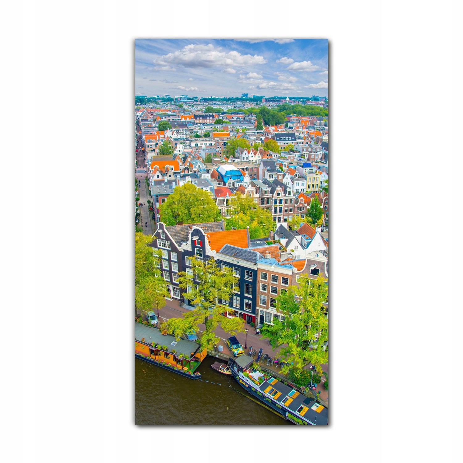 

Foto szklane do sypialni 70x140 Budynki Amsterdam
