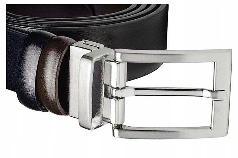 

Skórzany Dwustronny Pasek XL Męski Spodni P1 115