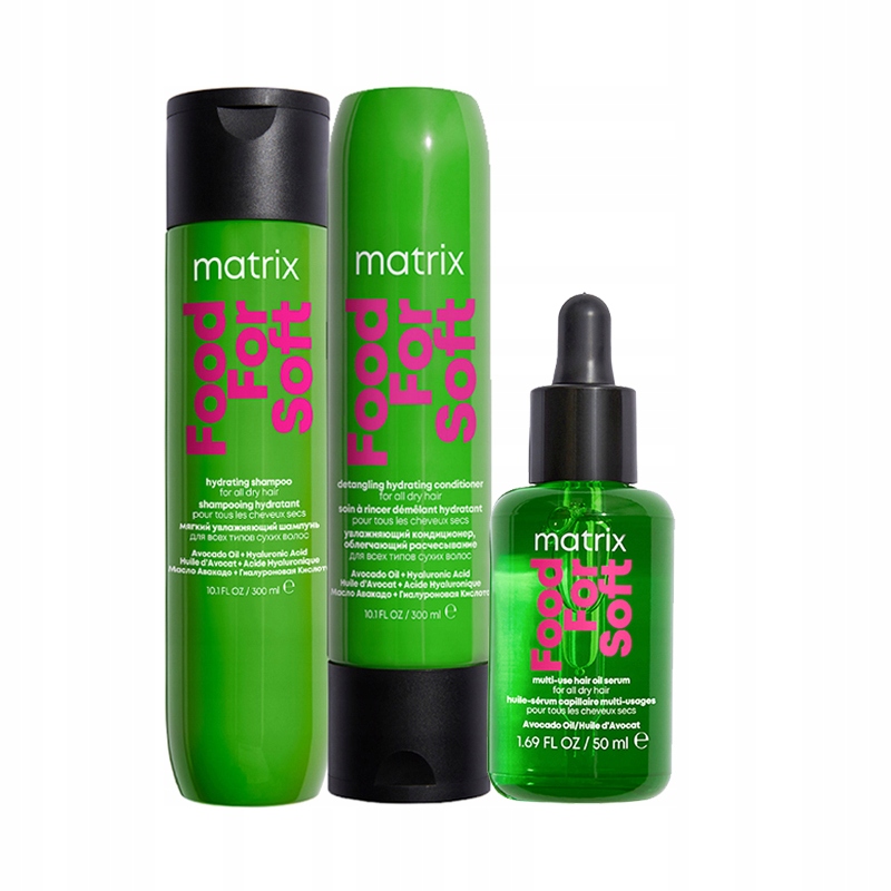 Matrix Food For Soft Zestaw nawilżający do włosów suchych 72h