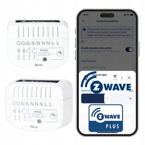Nice DoubleDimmer-Control – dvojkanálový Led stmievač Z-Wave 800