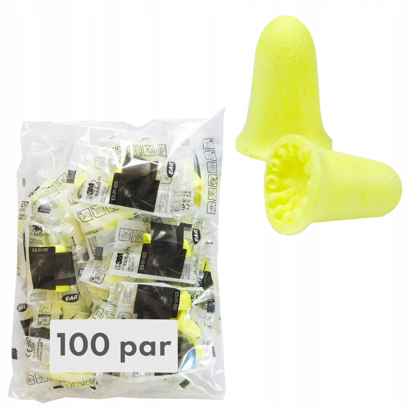 

Zatyczki Stopery do Uszu 3M Ear Soft Fx 100 Par