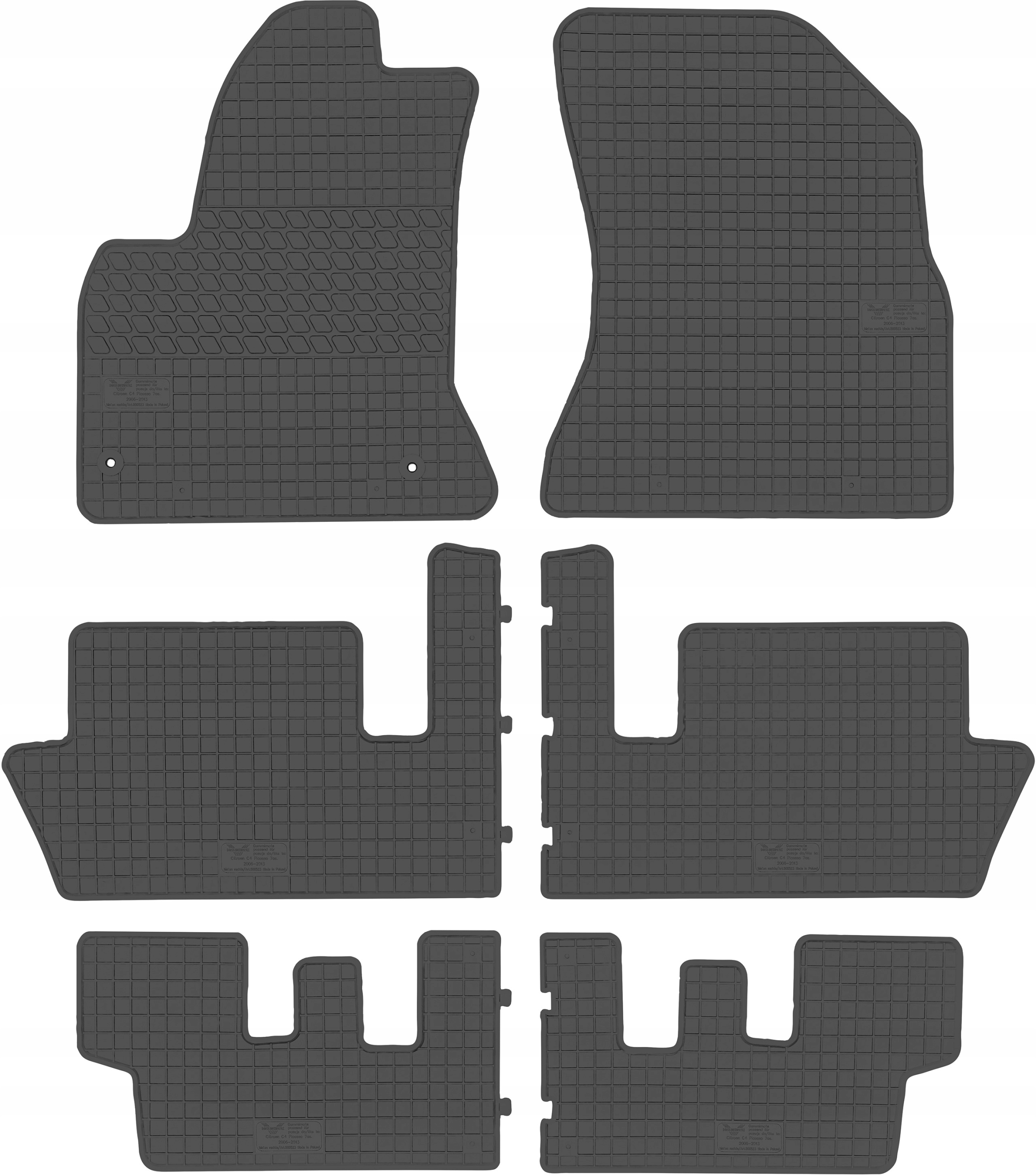 Citroen C4 Picasso I Minivan od roku 2006-2013. Gumové koberce