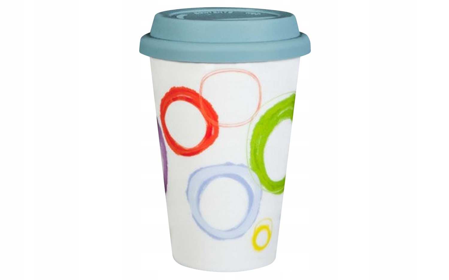 

Kubek porcelanowy 400ml Koła niebieska pokrywa sil