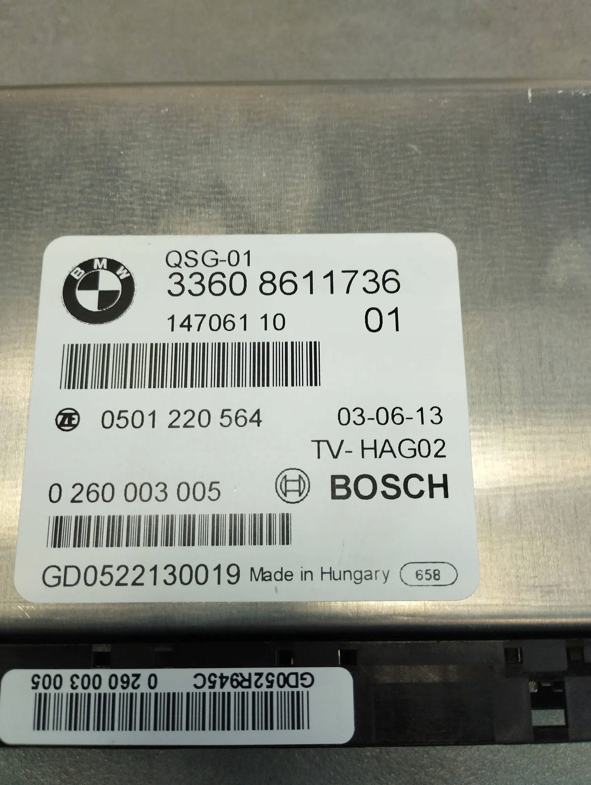 BMW X5 F15 control unit QMV 8611736