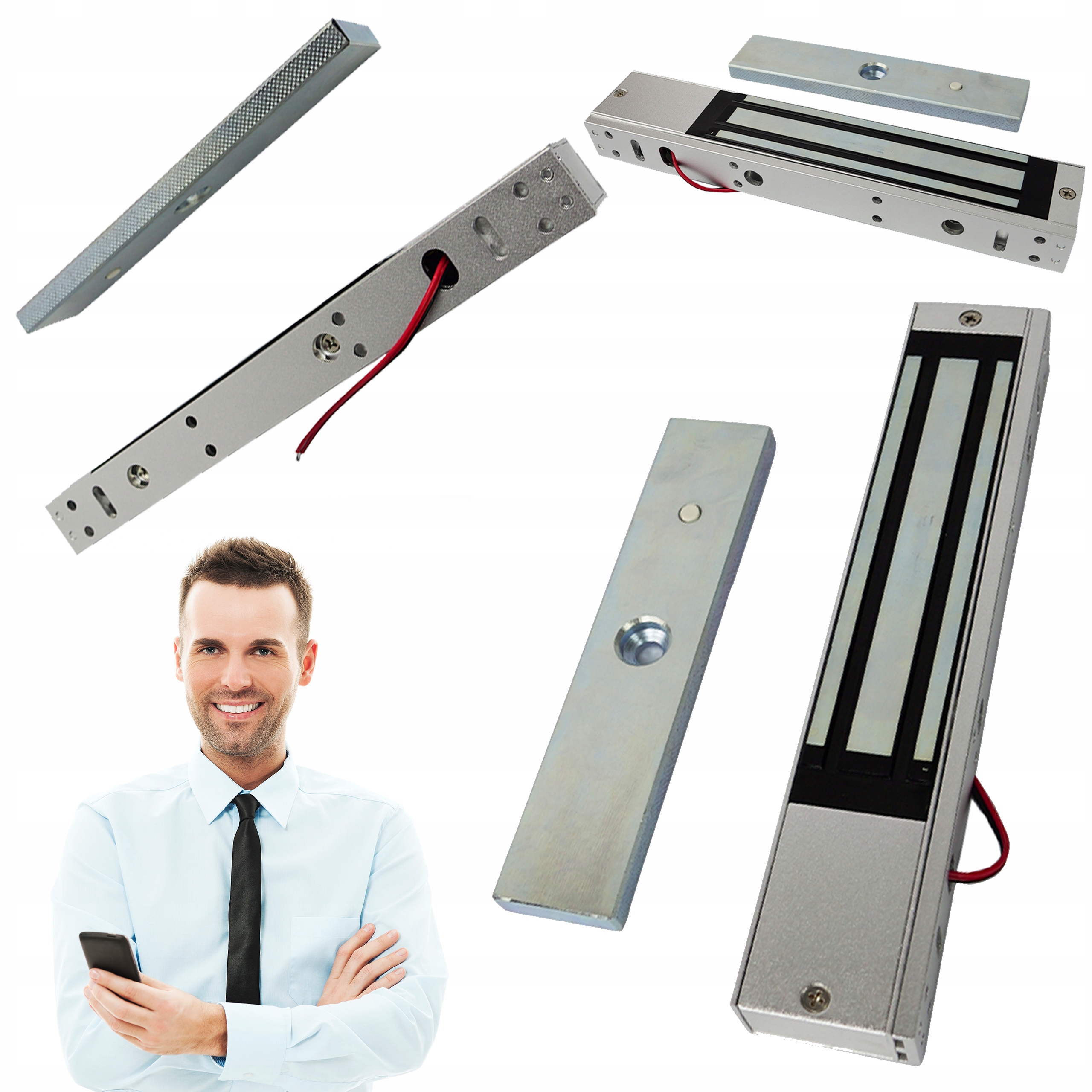 Elektromagnetický Zámek Pro 280 Kg Vstupní Dveře Napětí DC12 V 24 V 450 mA