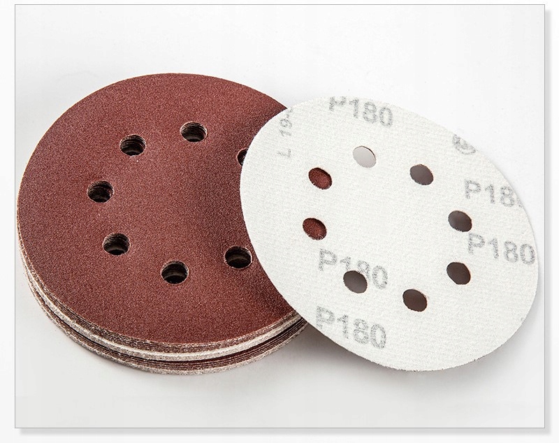 Papier ścierny okrągły. Zestaw 60 sztuk po 10: P60,P80,P120,P240,P320,P400