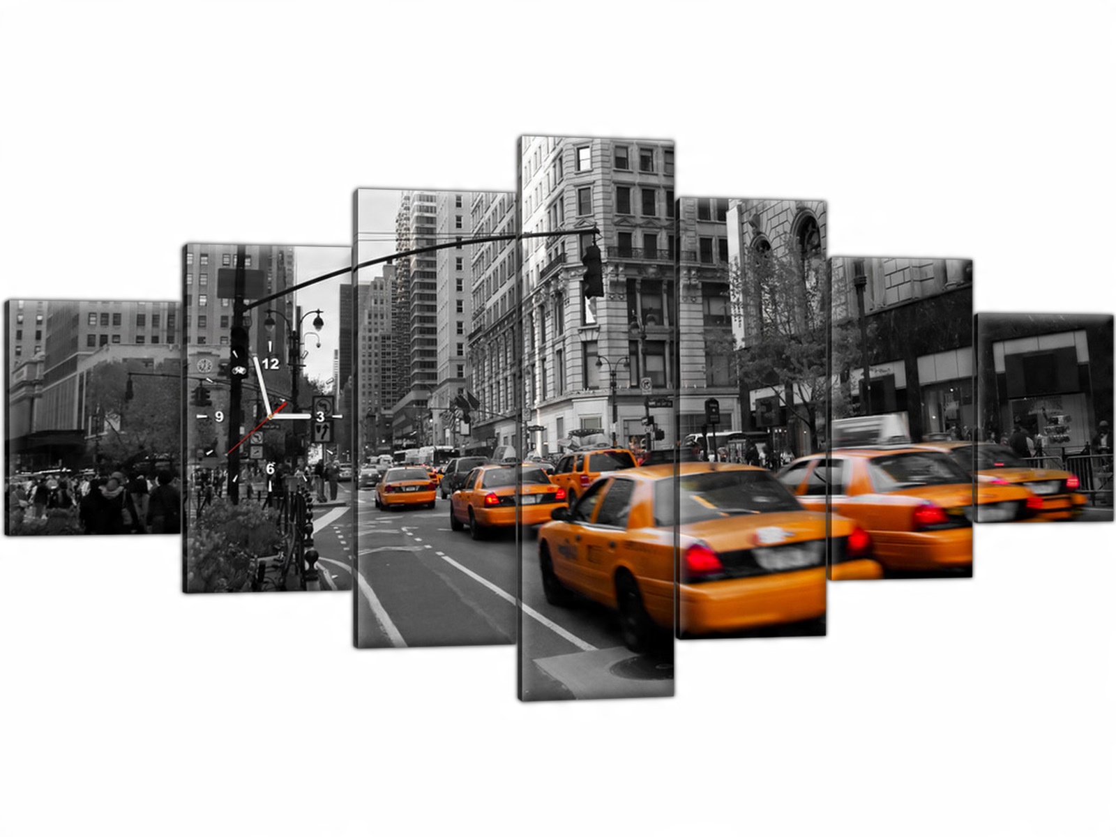 

Zegar ścienny 210x100 Manhattan Taxi Miasto Obraz