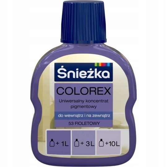 

Śnieżka Pigment Colorex 100ml Fioletowy 53