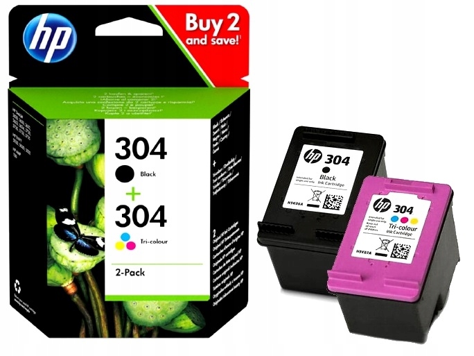 

2x Tusz Hp 304 Envy 5010 5020 5030 5032 Amp 130