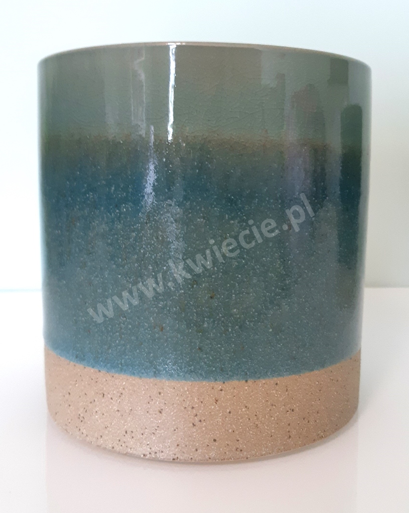 Osłonka CERAMICZNA Doniczka Turkus Morski 13 cm Marka Kwiecie