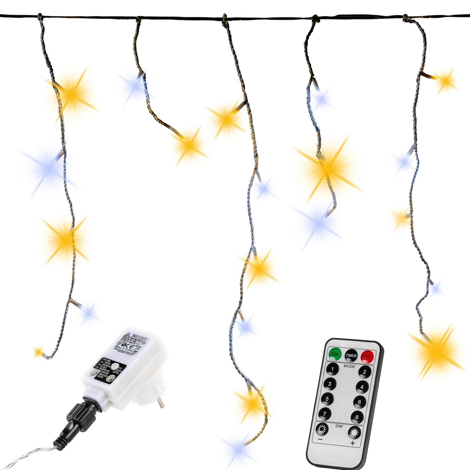 

Kurtyna 600 Led Sople Lampki Na Dom Ciepło-zimne