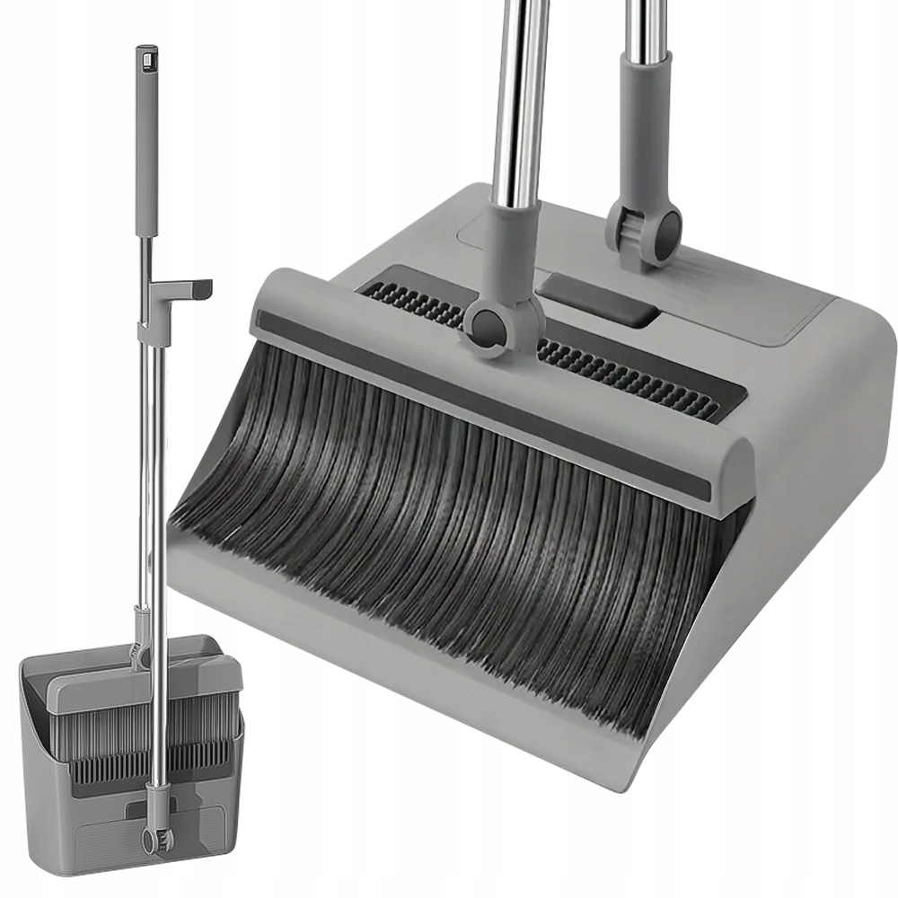 Sada Na Úklid 3V1 Lopatka S Hřebenem A Metlou Nerezová Ocel Těžká