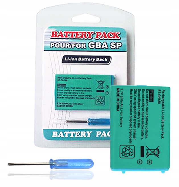 

Bateria akumulator GameBoy Advance Sp Gba Śrubokrę
