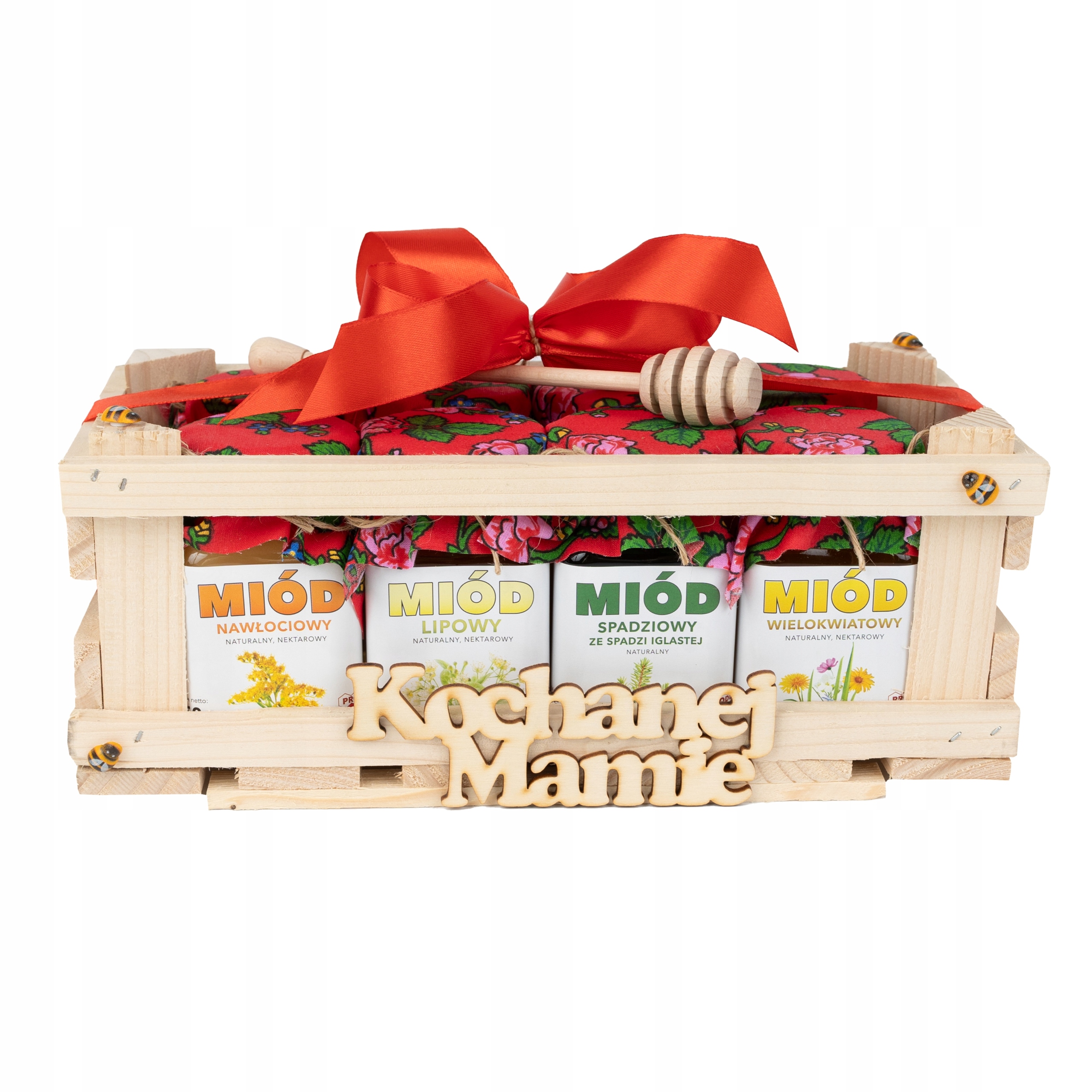 Levně Dárek pro maminku k narozeninám. Sada 8 polské medovek nápis "Milá mami"