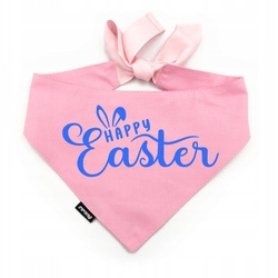 Levně Personalizovaná růžová Nákrčník pro psa Happy Easter Psiakrew L