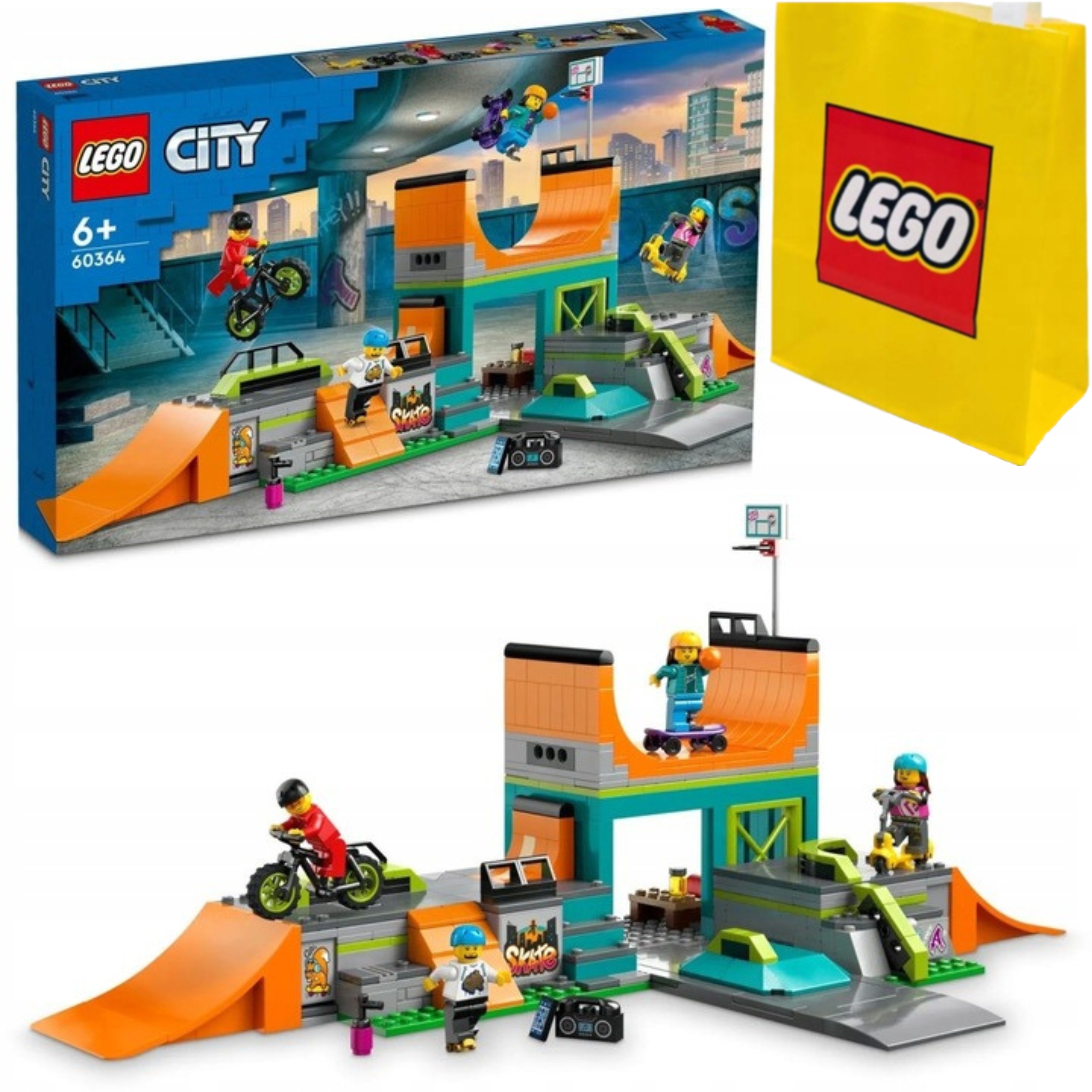 Lego City Street Skatepark sada 60364 Stavebnice Nová Sada Dárek Taška