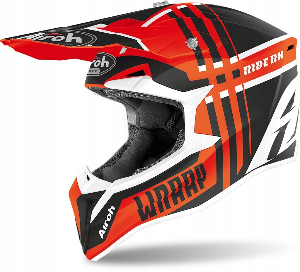 KASK AIROH WRAAP BROKEN ORANGE MATT XL