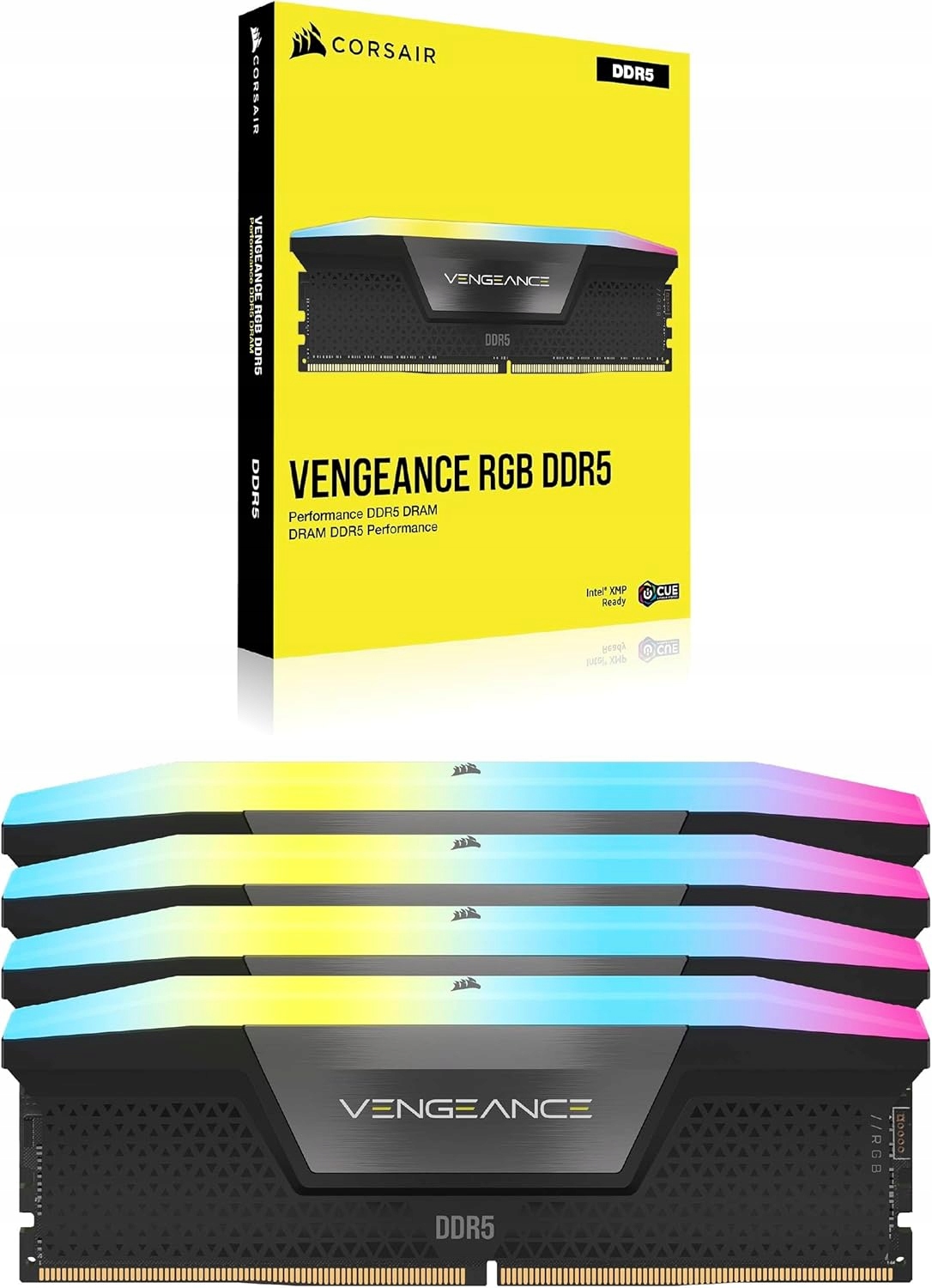 Corsair Vengeance Rgb DDR5 Ram 96GB (4x24GB) 6400MHz CL32