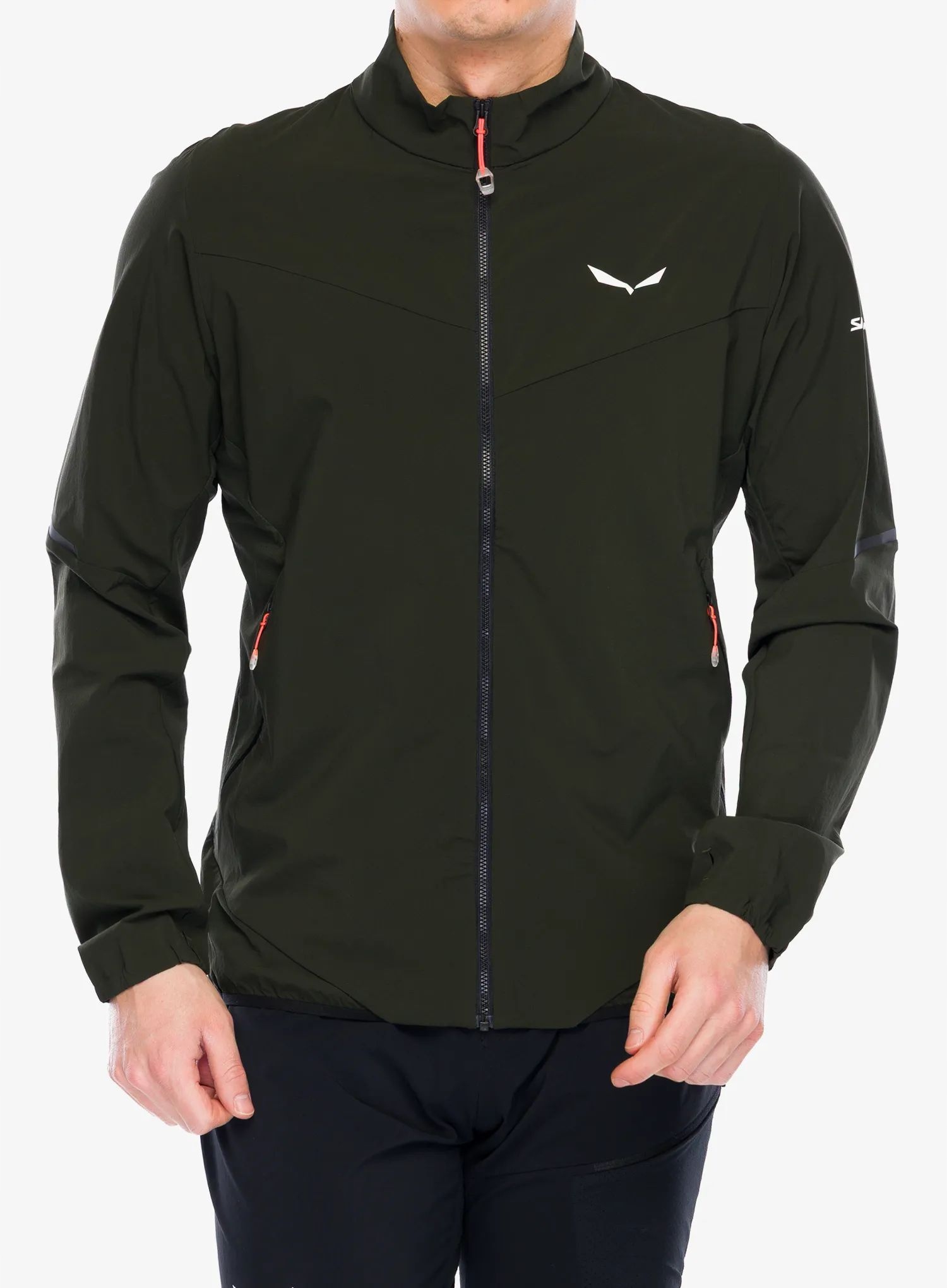 Softshellová bunda Salewa Pedroc Dst Light Jacket tmavě olivová velikost S