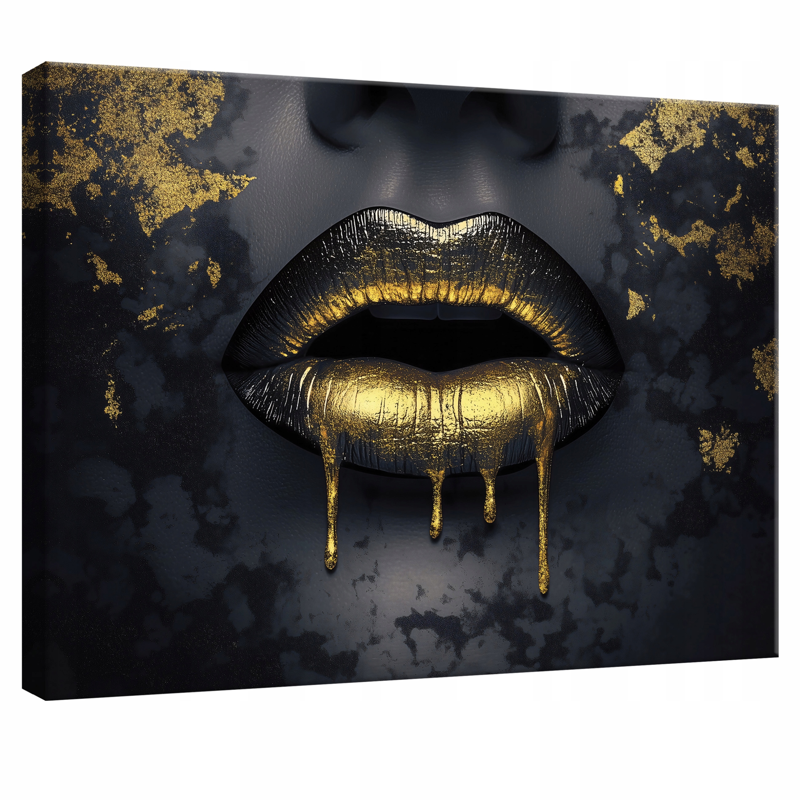 Obraz Do Ložnice Obývacího Pokoje Žena Tvář Ústa Na Plátně Stěna 100x70